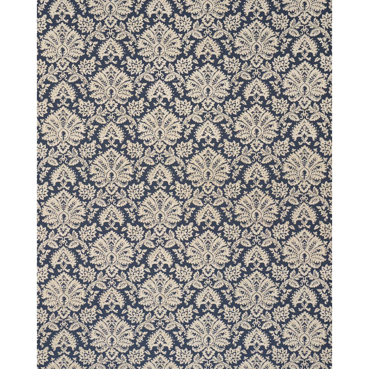 Schumacher Gianna Embroidery Indigo Fabric