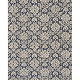 Schumacher Gianna Embroidery Indigo Fabric