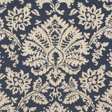Schumacher Gianna Embroidery Indigo Fabric