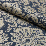 Schumacher Gianna Embroidery Indigo Fabric