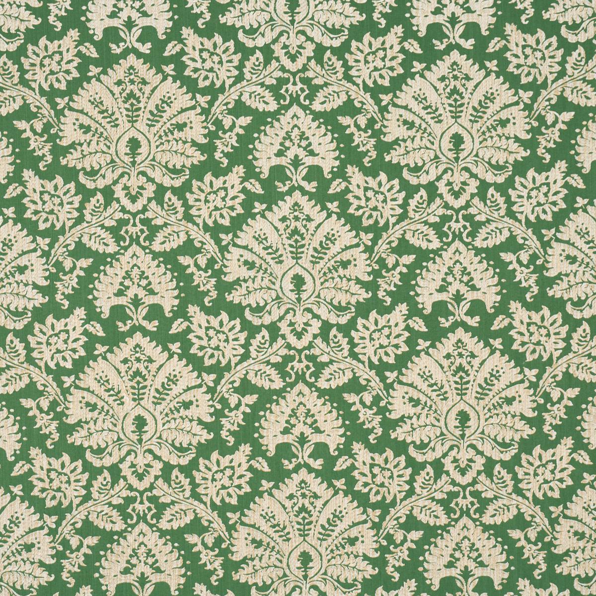 Schumacher Gianna Embroidery Emerald Fabric