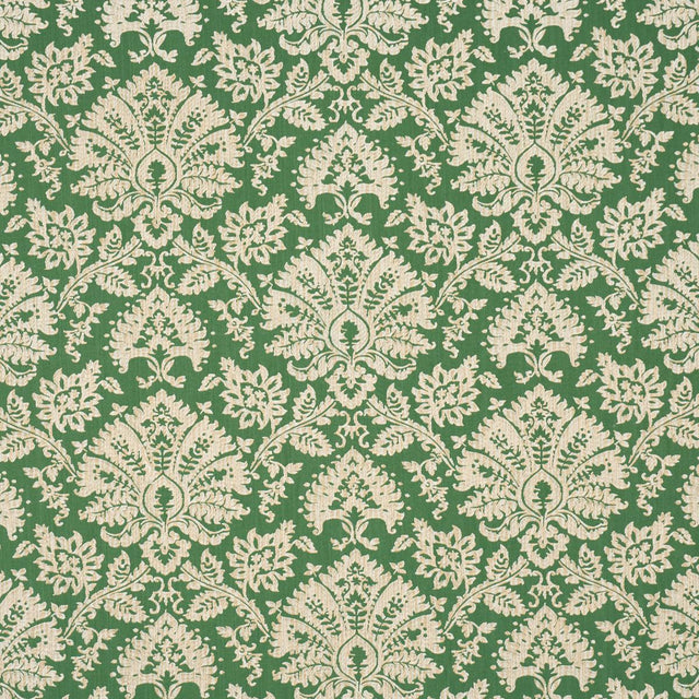 Schumacher Gianna Embroidery Emerald Fabric