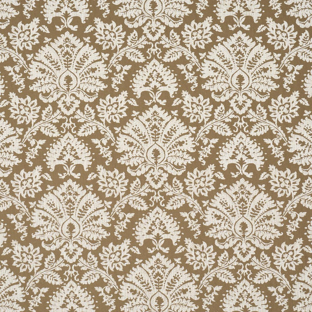 Schumacher Gianna Embroidery Caramel Fabric