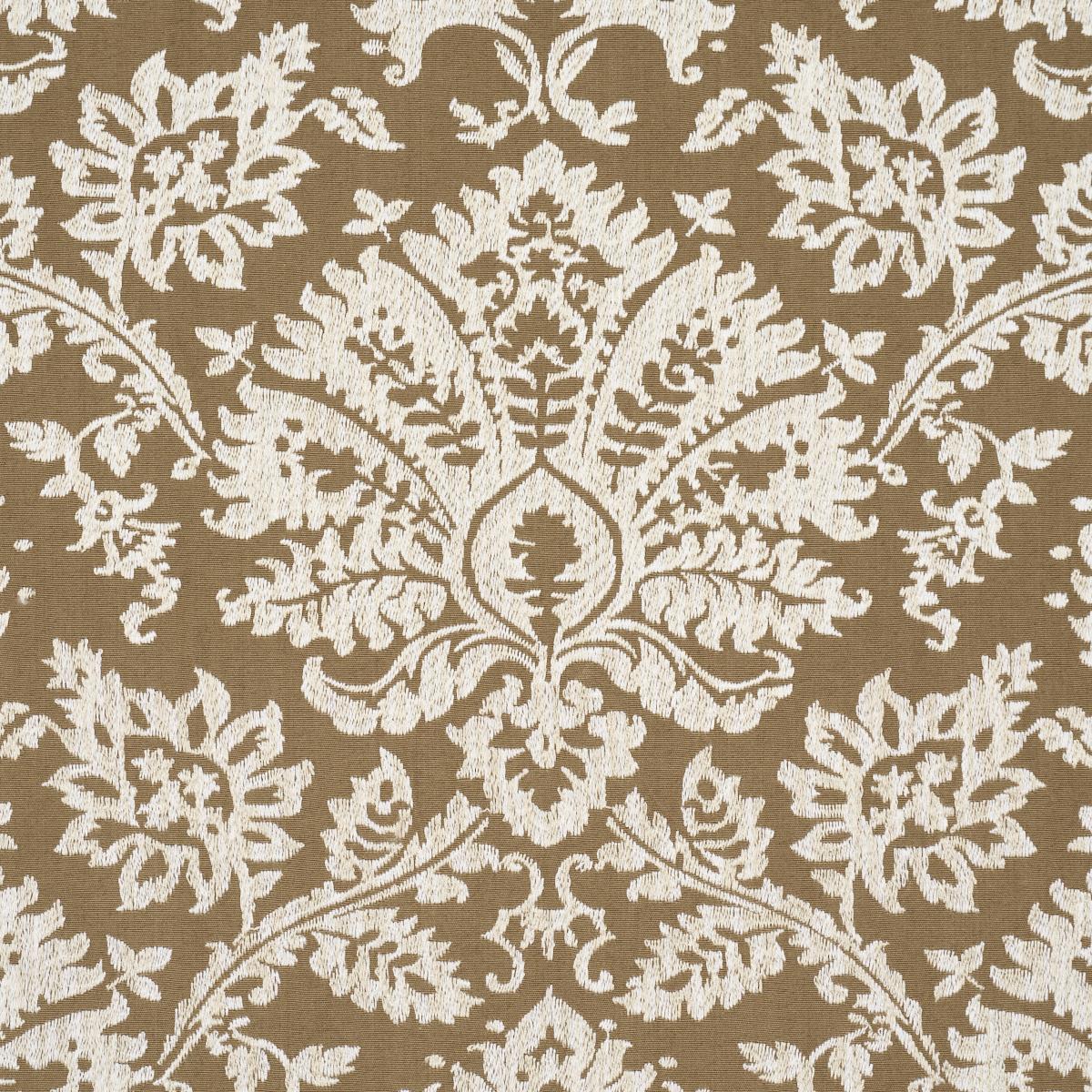 Schumacher Gianna Embroidery Caramel Fabric