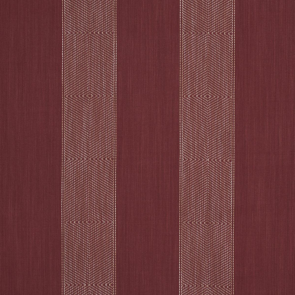Schumacher Universal Stripe Ruby Fabric
