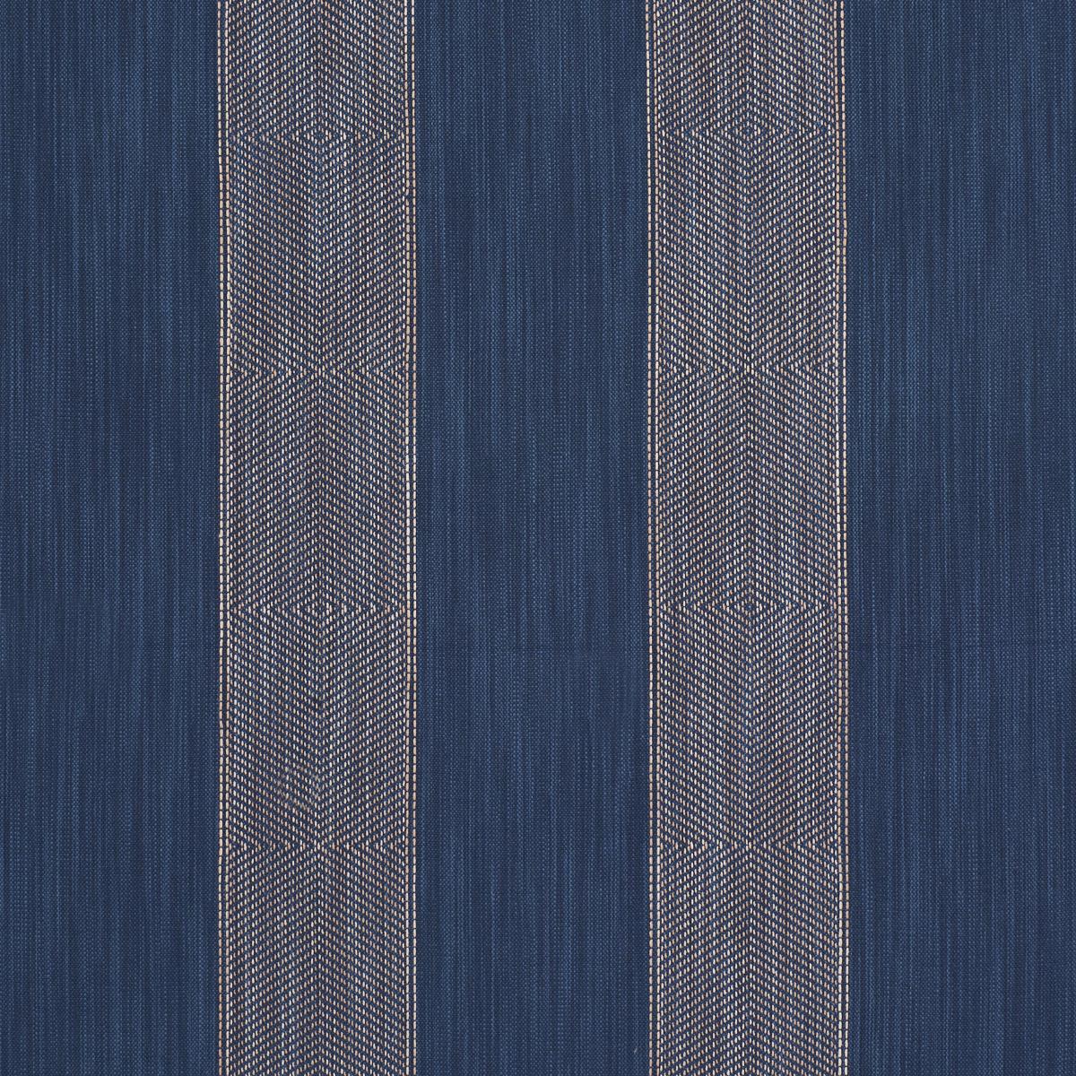 Schumacher Universal Stripe Indigo Fabric