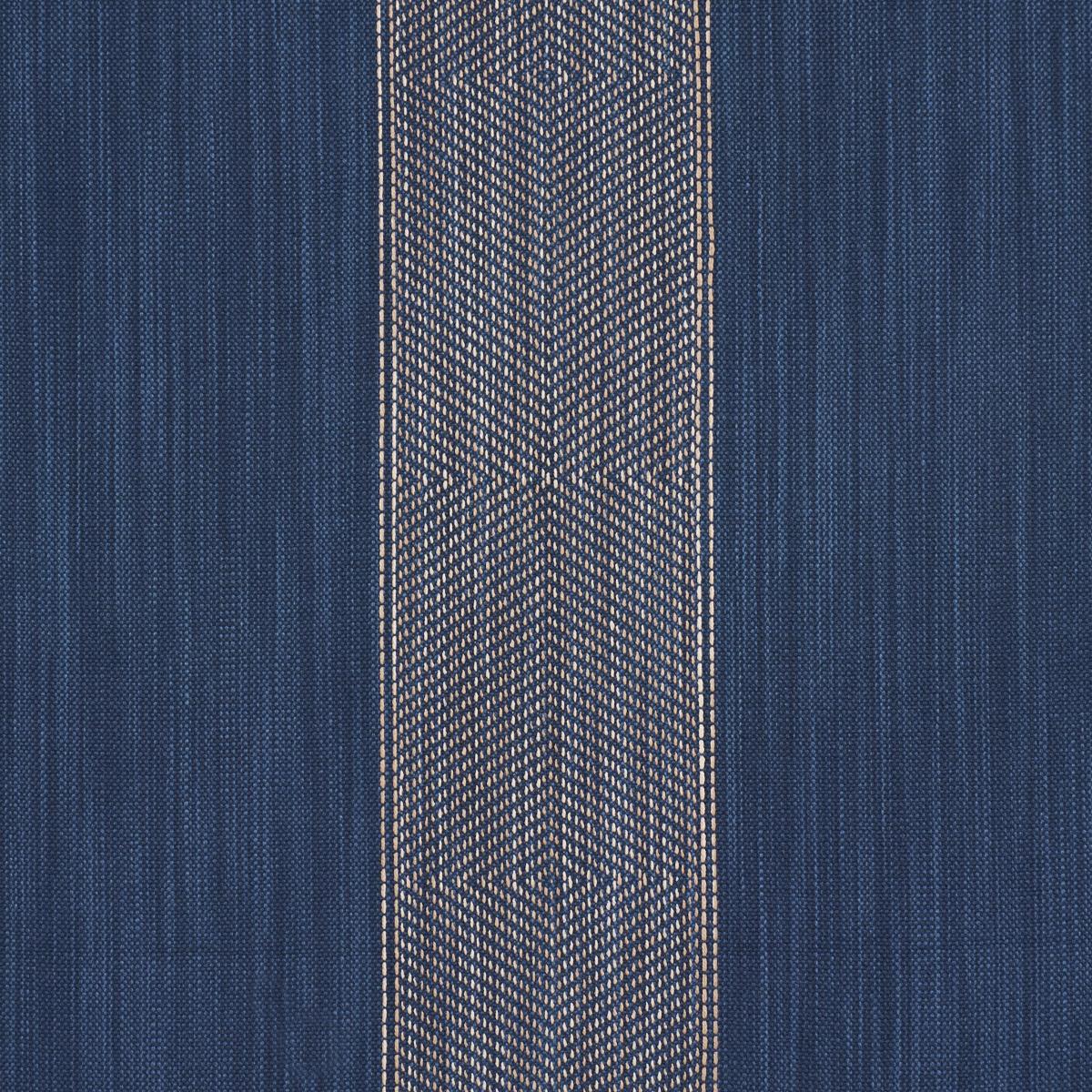 Schumacher Universal Stripe Indigo Fabric