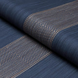 Schumacher Universal Stripe Indigo Fabric