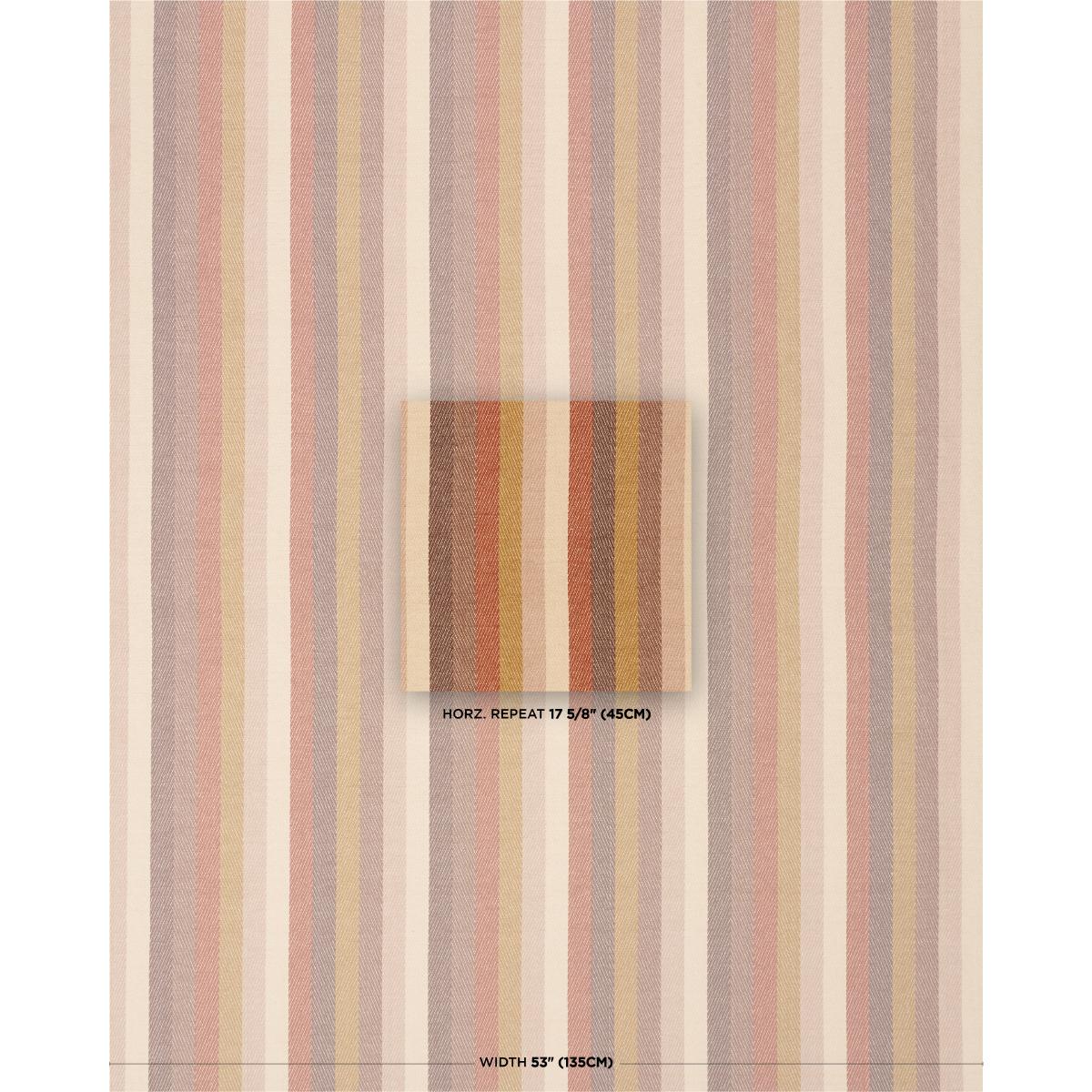 Schumacher Dancing Stripe Cedar Fabric
