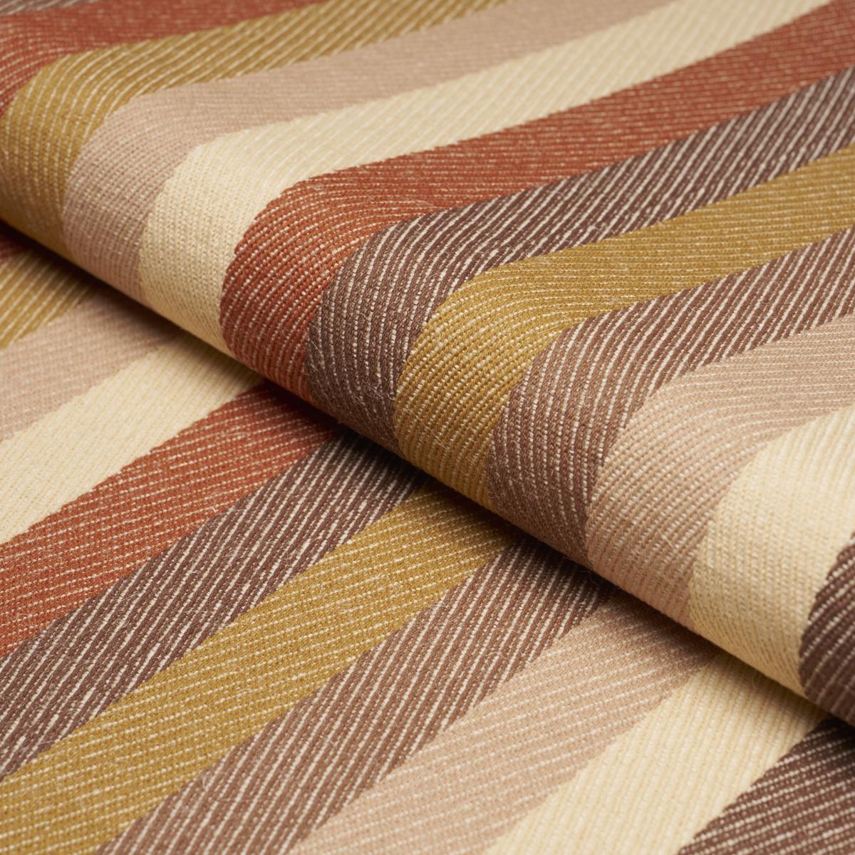Schumacher Dancing Stripe Cedar Fabric