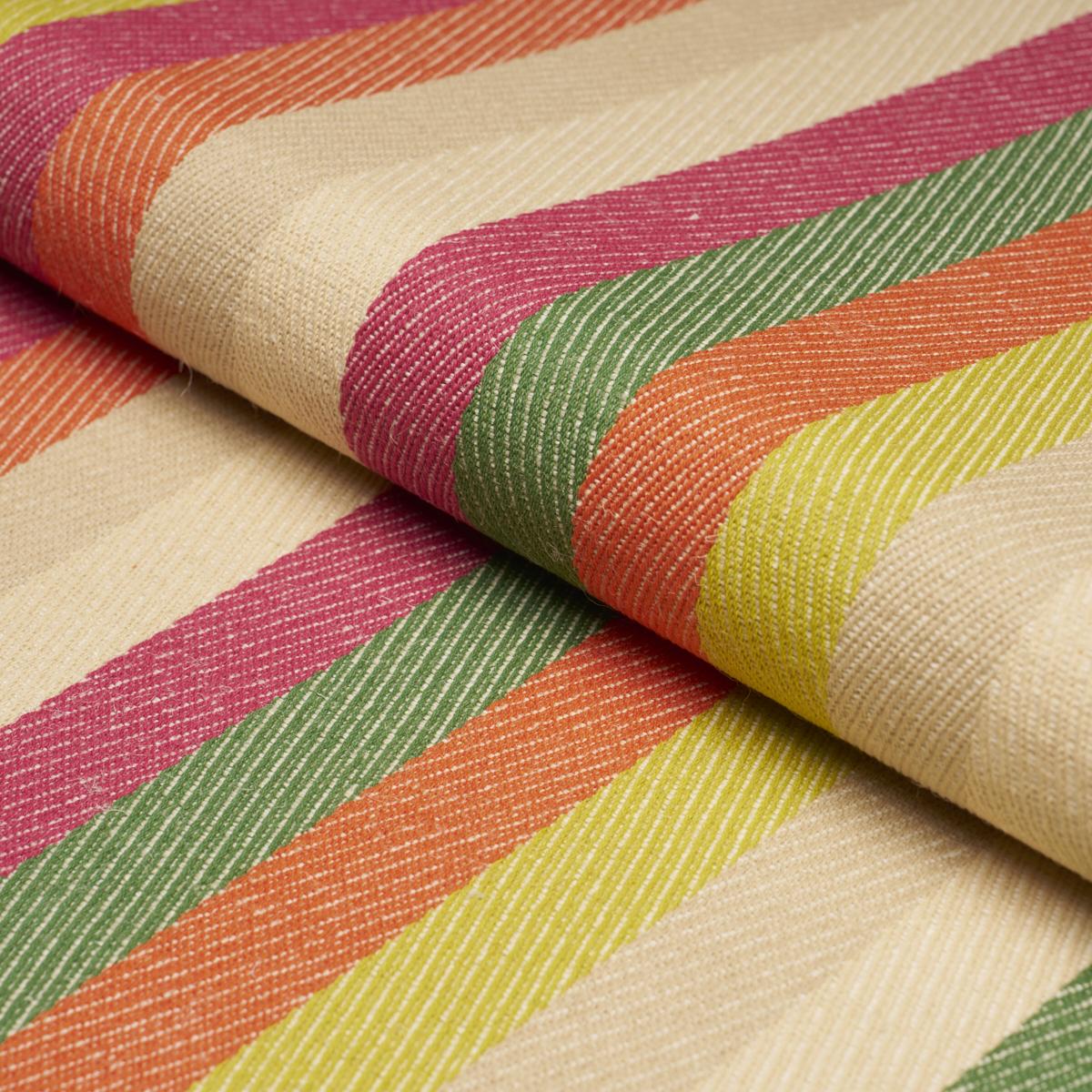 Schumacher Dancing Stripe Jewel Fabric