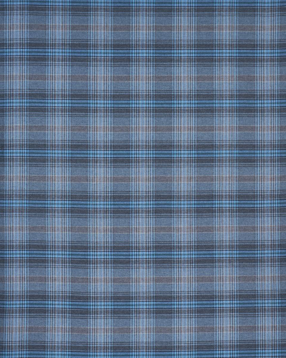 Schumacher Campbell Plaid Indigo Fabric