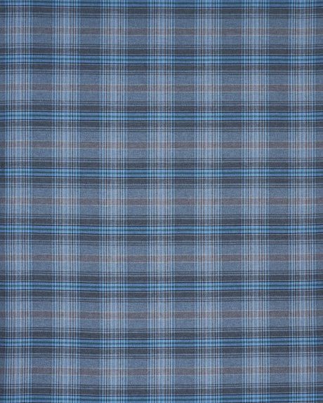 Schumacher Campbell Plaid Indigo Fabric
