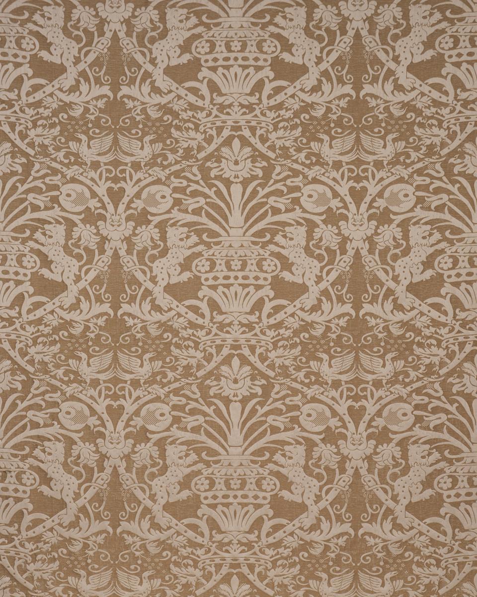 Schumacher Dougal Damask Wheat Fabric