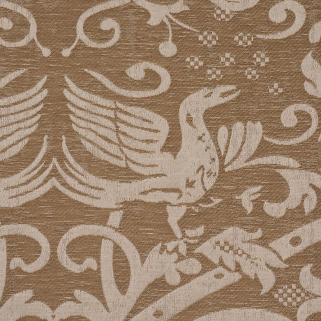 Schumacher Dougal Damask Wheat Fabric