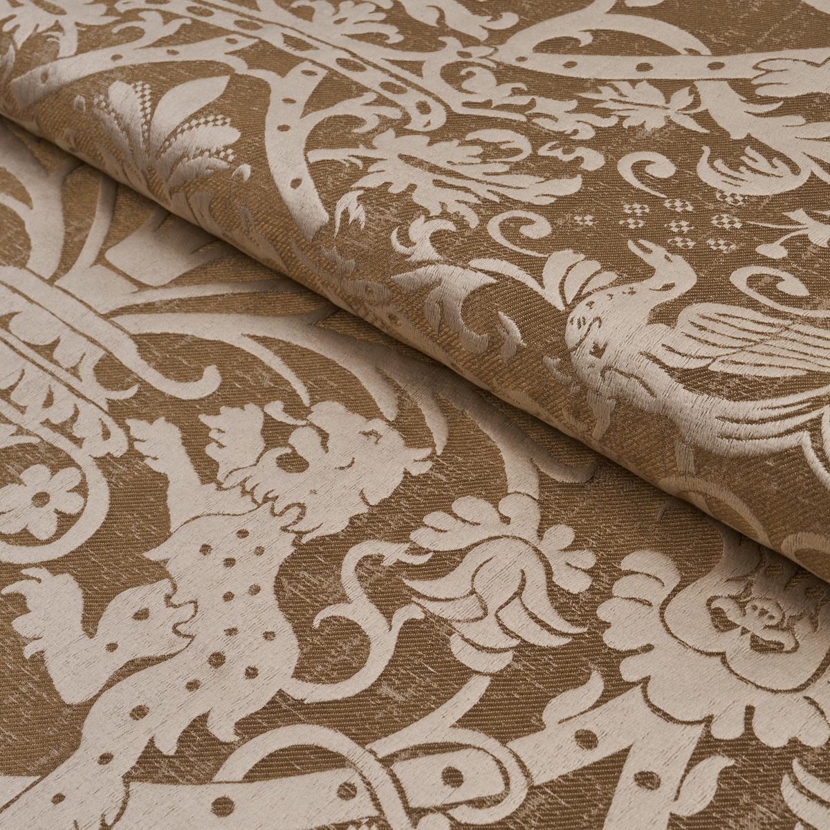 Schumacher Dougal Damask Wheat Fabric