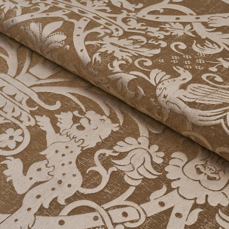 Schumacher Dougal Damask Wheat Fabric