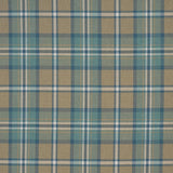 Schumacher Harris Merino Plaid Leaf Fabric