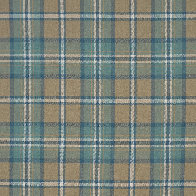 Schumacher Harris Merino Plaid Leaf Fabric