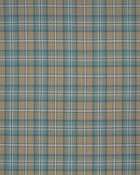 Schumacher Harris Merino Plaid Leaf Fabric