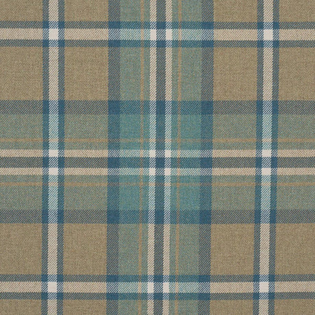 Schumacher Harris Merino Plaid Leaf Fabric