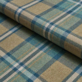 Schumacher Harris Merino Plaid Leaf Fabric