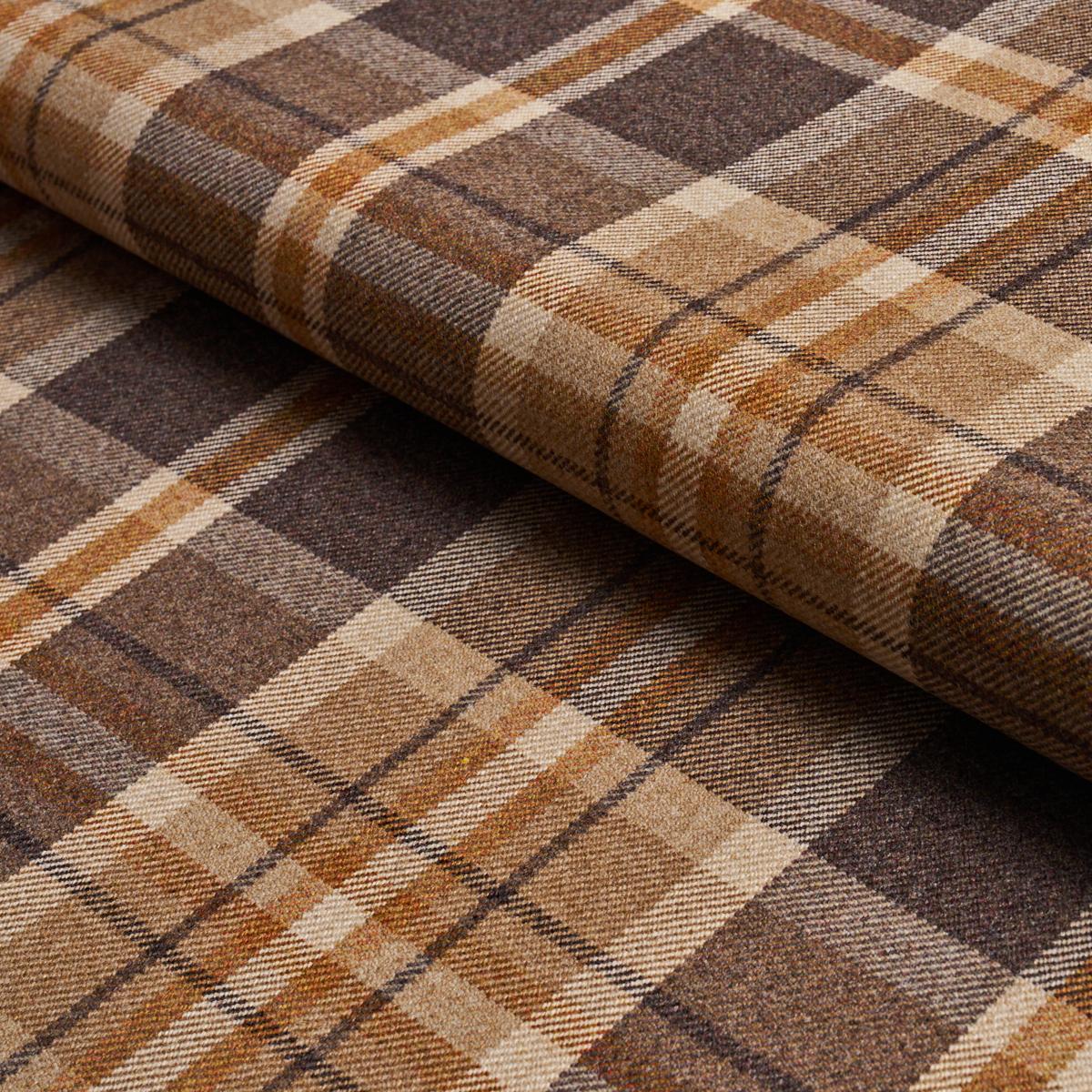 Schumacher Harris Merino Plaid Spice Fabric