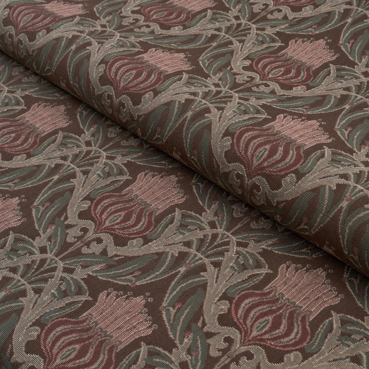 Schumacher Rowallan Trellis Chocolate Fabric