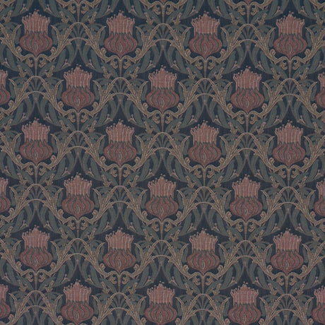 Schumacher Rowallan Trellis Midnight Fabric