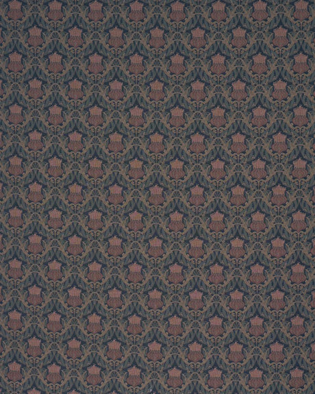 Schumacher Rowallan Trellis Midnight Fabric
