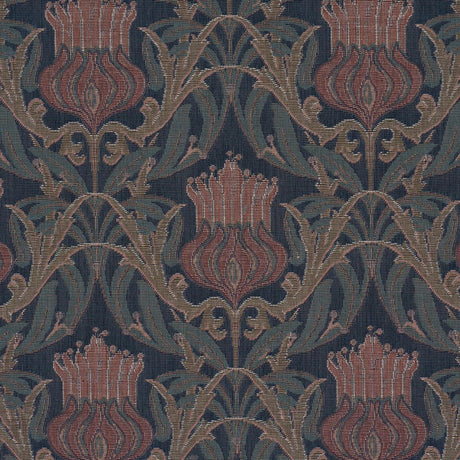 Schumacher Rowallan Trellis Midnight Fabric