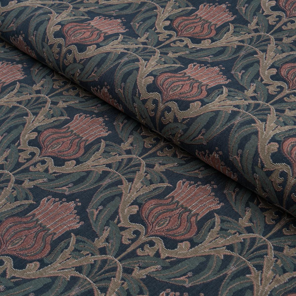 Schumacher Rowallan Trellis Midnight Fabric