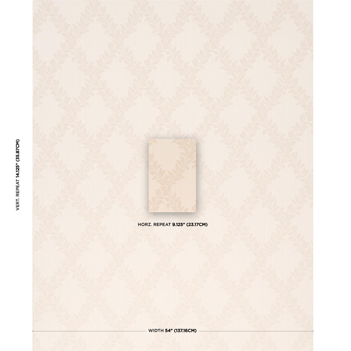 Schumacher Tyninghame Trellis Ivory Fabric