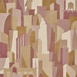 Schumacher The City'S Silent Lines Indoor/Out Merlot Fabric