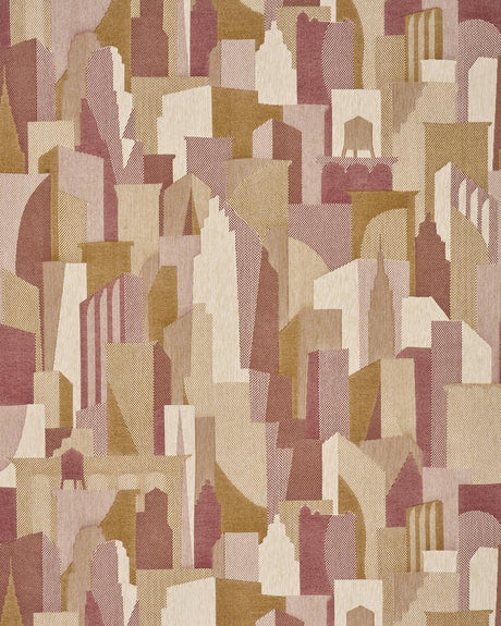Schumacher The City'S Silent Lines Indoor/Out Merlot Fabric