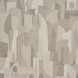 Schumacher The City'S Silent Lines Indoor/Out Stone Fabric