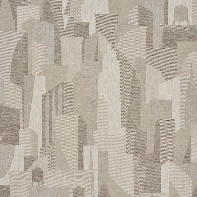 Schumacher The City'S Silent Lines Indoor/Out Stone Fabric
