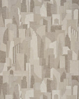 Schumacher The City'S Silent Lines Indoor/Out Stone Fabric