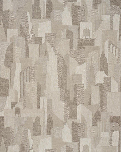 Schumacher The City'S Silent Lines Indoor/Out Stone Fabric