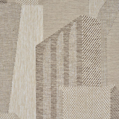 Schumacher The City'S Silent Lines Indoor/Out Stone Fabric