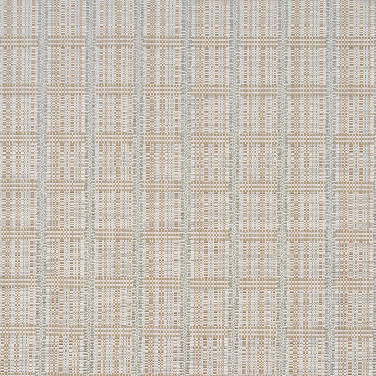 Schumacher Skyline Plaid Stone Fabric