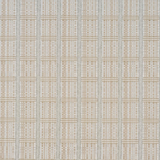 Schumacher Skyline Plaid Stone Fabric