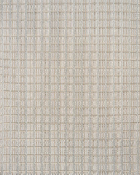 Schumacher Skyline Plaid Stone Fabric