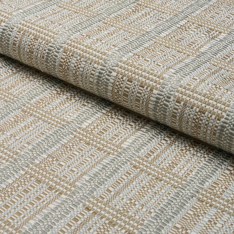 Schumacher Skyline Plaid Stone Fabric