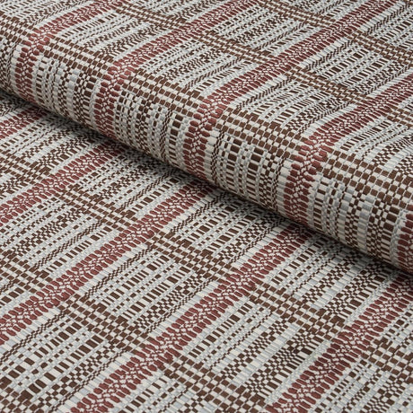Schumacher Skyline Plaid Merlot Fabric