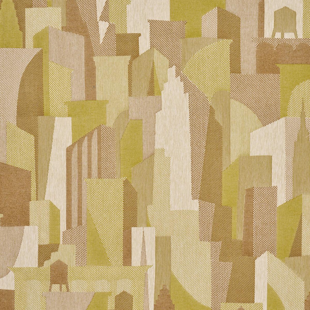 Schumacher The City'S Silent Lines Indoor/Out Chartreuse Fabric