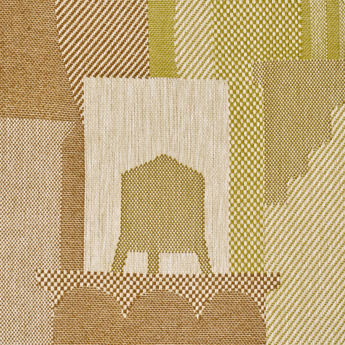 Schumacher The City'S Silent Lines Indoor/Out Chartreuse Fabric