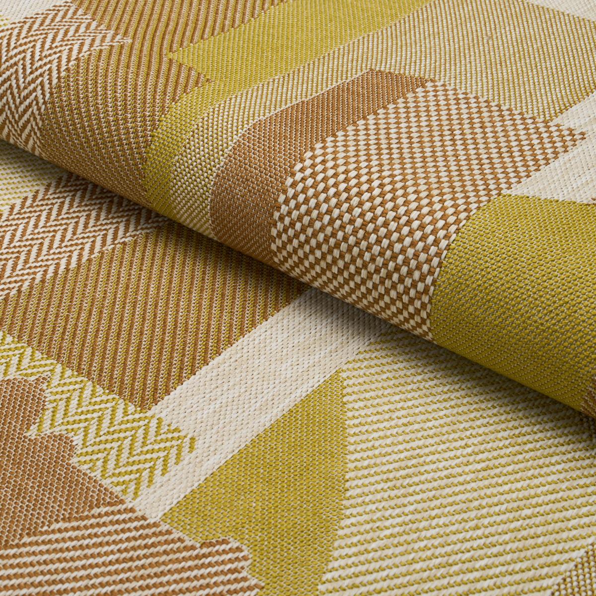 Schumacher The City'S Silent Lines Indoor/Out Chartreuse Fabric