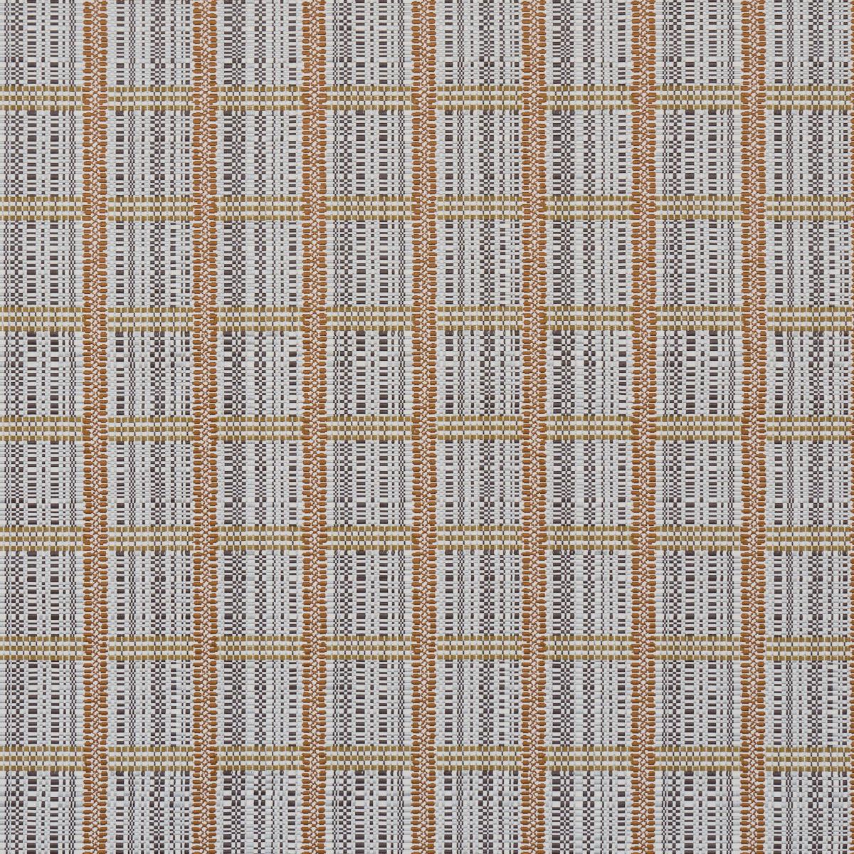 Schumacher Skyline Plaid Bronze Fabric