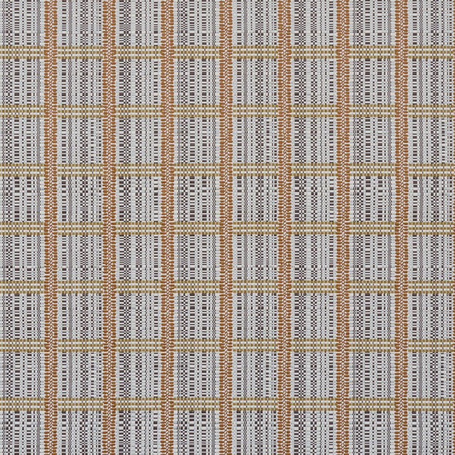 Schumacher Skyline Plaid Bronze Fabric